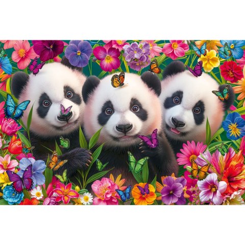 PQ Puzzle 200 el. Trzy pandy Schmidt - puzzle