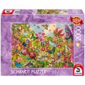PQ Puzzle 2000 el. Ogród motyli Schmidt - puzzle