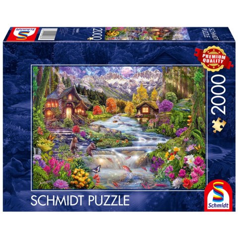 PQ Puzzle 2000 el. Rzeka w górach Schmidt - puzzle