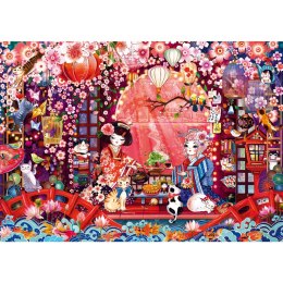 PQ Puzzle 500 el. Japońska ceremonia picia herbaty Schmidt - puzzle