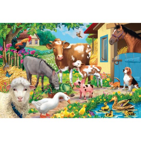 PQ Puzzle 60 el. Zwierzęta na farmie Schmidt - puzzle