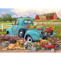 Puzzle 1000 el. Ciężarówka z kwiatami Cobble Hill