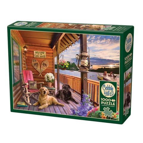 Puzzle 1000 el. Domek nad jeziorem Cobble Hill