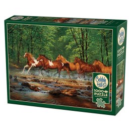 Puzzle 1000 el. Galopem przez rzekę Cobble Hill