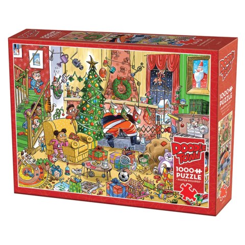 Puzzle 1000 el. Jak złapać Świętego Mikołaja? Cobble Hill