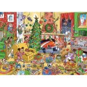 Puzzle 1000 el. Jak złapać Świętego Mikołaja? Cobble Hill