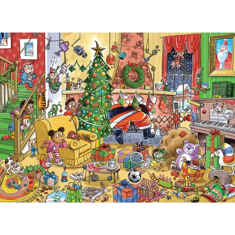 Puzzle 1000 el. Jak złapać Świętego Mikołaja? Cobble Hill