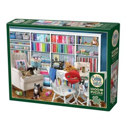 Puzzle 1000 el. Miejsce do szycia Cobble Hill