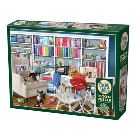 Puzzle 1000 el. Miejsce do szycia Cobble Hill