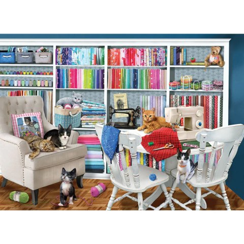 Puzzle 1000 el. Miejsce do szycia Cobble Hill