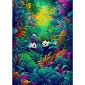 Puzzle 1000 el. Pandy wielkie w dżungli Enjoy