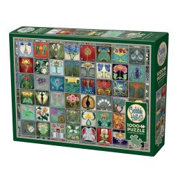 Puzzle 1000 el. Płytki w stylu secesyjnym Cobble Hill