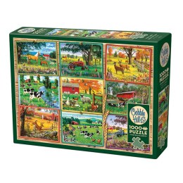 Puzzle 1000 el. Pocztówki z farmy Cobble Hill
