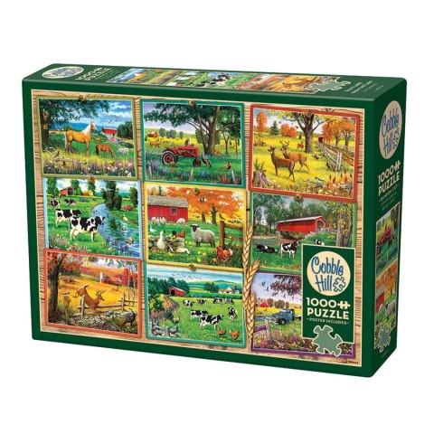 Puzzle 1000 el. Pocztówki z farmy Cobble Hill