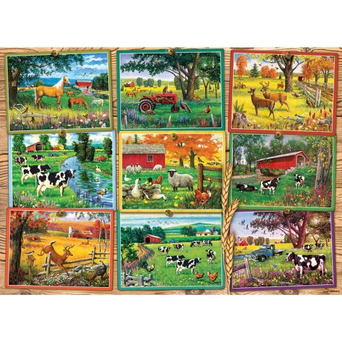 Puzzle 1000 el. Pocztówki z farmy Cobble Hill
