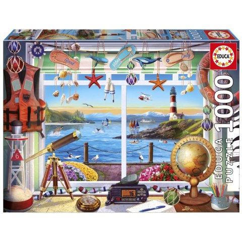 Puzzle 1000 el. Pokój z widokiem na morze Educa