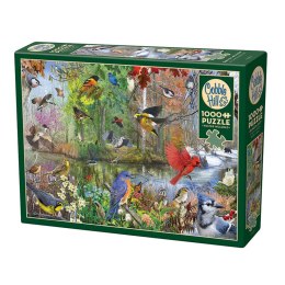 Puzzle 1000 el. Ptaki na każdą porę roku Cobble Hill