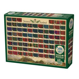 Puzzle 1000 el. Szkockie tartany Cobble Hill