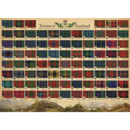 Puzzle 1000 el. Szkockie tartany Cobble Hill