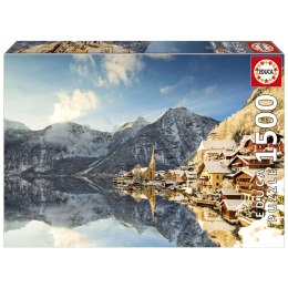 Puzzle 1500 el. Hallstatt zimą / Austria Educa