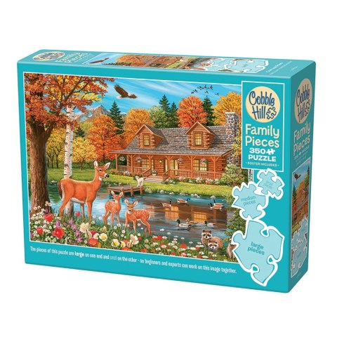 Puzzle 350 el. Dom nad stawem Cobble Hill