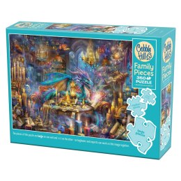Puzzle 350 el. Smok w bibliotece Cobble Hill
