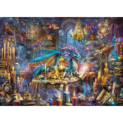 Puzzle 350 el. Smok w bibliotece Cobble Hill