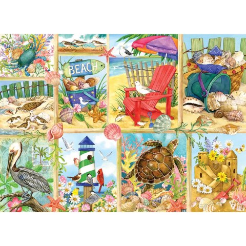 Puzzle 500 el. Dzień na plaży Cobble Hill