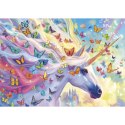 Puzzle 500 el. Jednorożec i kolorowe motyle Educa
