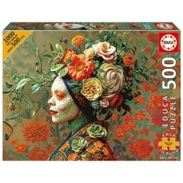 Puzzle 500 el. Królowa jaszczurek Educa