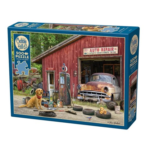 Puzzle 500 el. Warsztat samochodowy Cobble Hill