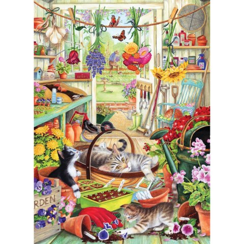 Puzzle 500 el. Zabawa w ogrodzie Cobble Hill