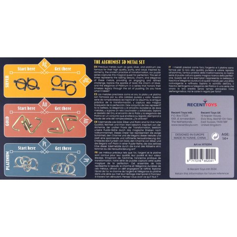 The Alchemist Puzzles (zestaw 3 łamigłówek) Recent Toys