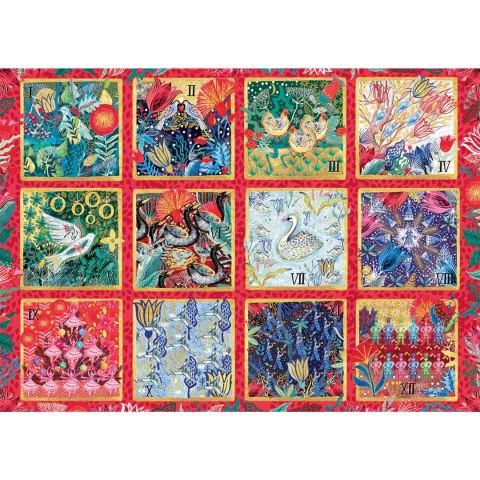 Puzzle 1000 el. 12 dni świąt Bożego Narodzenia Gibsons