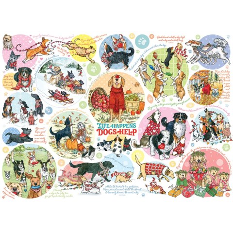 Puzzle 1000 el. Co myśli pies? Cobble Hill