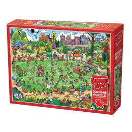 Puzzle 1000 el. Piłka jest okrągła, a bramki są dwie Cobble Hill