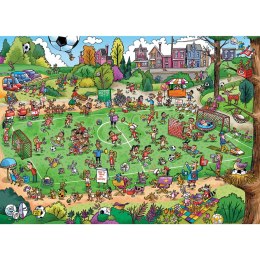 Puzzle 1000 el. Piłka jest okrągła, a bramki są dwie Cobble Hill