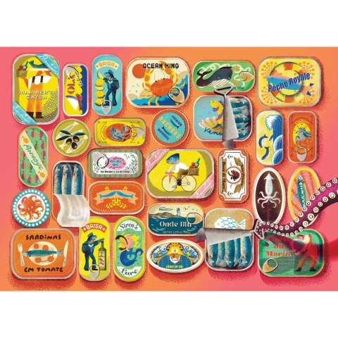 Puzzle 500 el. Sardynki i przyjaciele Cobble Hill