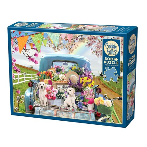 Puzzle 500 el. Wiosenna przejażdżka Cobble Hill