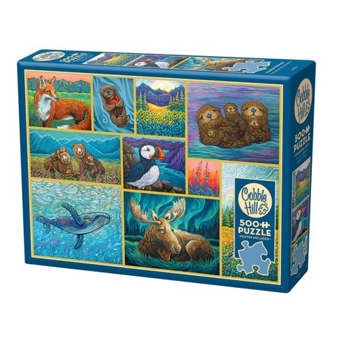 Puzzle 500 el. Zwierzęta Alaski Cobble Hill