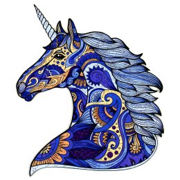 Puzzle drewniane / kolorowe 185 el. - Jednorożec Recent Toys