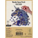 Puzzle drewniane / kolorowe 185 el. - Jednorożec Recent Toys