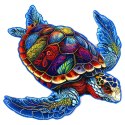 Puzzle drewniane / kolorowe 189 el. - Żółw Recent Toys