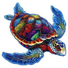 Puzzle drewniane / kolorowe 189 el. - Żółw Recent Toys