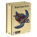 Puzzle drewniane / kolorowe 189 el. - Żółw Recent Toys