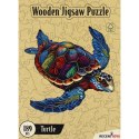 Puzzle drewniane / kolorowe 189 el. - Żółw Recent Toys