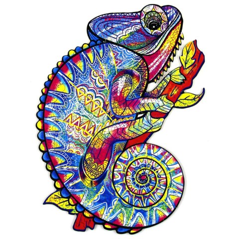 Puzzle drewniane / kolorowe 195 el. - Kameleon Recent Toys