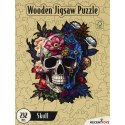 Puzzle drewniane / kolorowe 232 el. - Czaszka Recent Toys