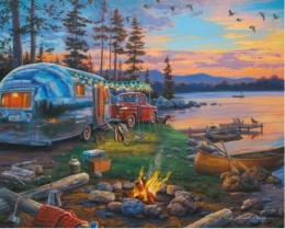 OUTLET Puzzle 100 elementów - Na biwaku, relish.