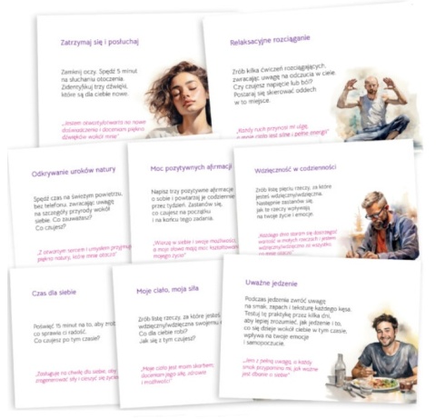 Ćwiczenia mindfulness: karty dla młodzieży i dorosłych